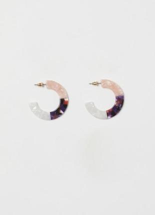 Серьги кольца h&m