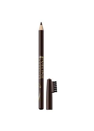 Карандаш для бровей eveline cosmetics medium brown серии eyebrow pencil
