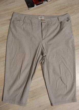 Тонкие хлопковые светлые бриджи капри брюки штаны2 фото