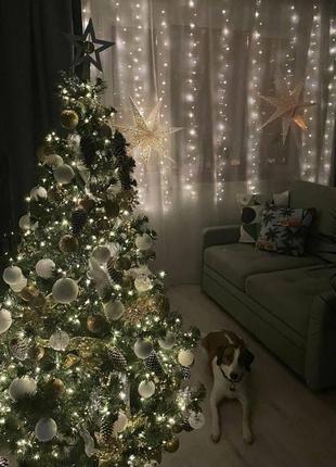 Гірлянда роса крапля 10 м теплий білий usb