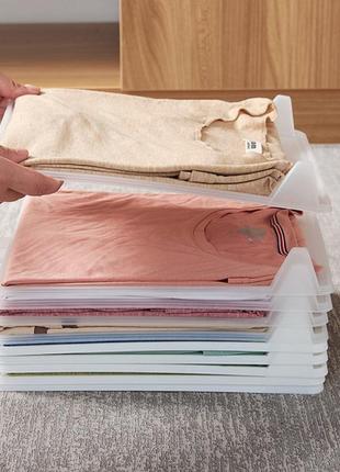 Органайзер для зберігання одягу fold pot органайзер футболок та сорочок