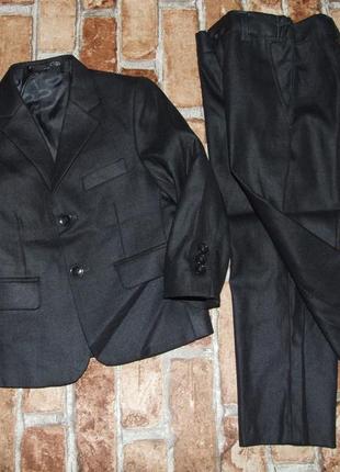 Нарядный костюм мальчику 1 - 2 года пиджак брюки3 фото