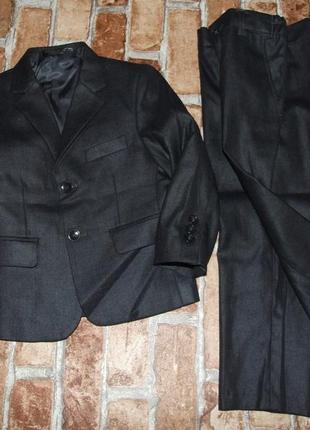 Нарядный костюм мальчику 1 - 2 года пиджак брюки1 фото