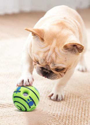 Іграшка для собак wobble wag giggle м'яч хіхікаючий для собак