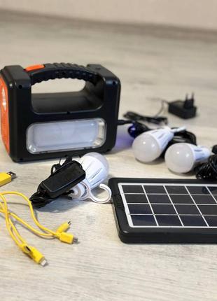 Система  освещения solar фонарь на аккумуляторе с солнечной панелью4 фото
