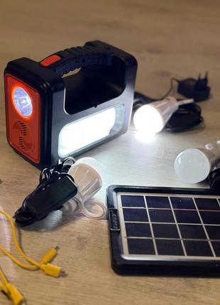 Система  освещения solar фонарь на аккумуляторе с солнечной панелью8 фото