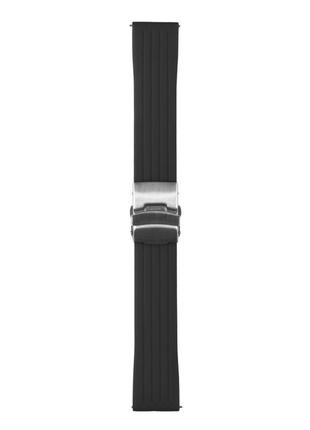 Ремінець универс 22mm silicone+metal lock для samsung/amazfit/huawei