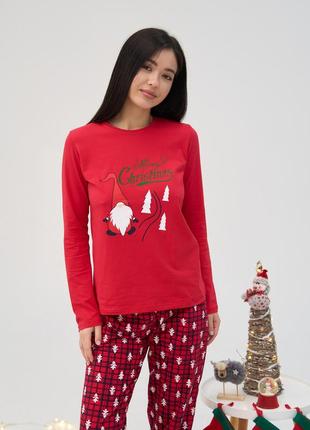 Піжама жіноча новорічна merry christmas 96646 розміри s, m, l, xl