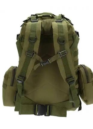 Тактический армейский рюкзак олива с подсумками6 фото