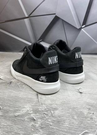 Кроссовки зимние кожаные мех nike5 фото