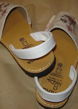 Брендовые сандалии avarca из натуральной кожи испания, оригинал4 фото