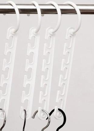 Набор вешалок wonder hangers органайзер для одежды в шкаф для экономии места3 фото