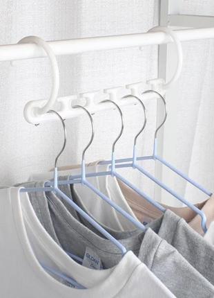 Набор вешалок wonder hangers органайзер для одежды в шкаф для экономии места1 фото