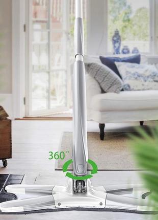 Швабра для пола из микрофибры spin mop 360 с отжимом2 фото