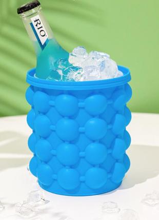 Силіконова форма для заморожування льоду ice cube maker genie форма для охолодження напоїв