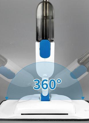 Швабра для миття підлоги aurora water spraymop з розпилювачем синя4 фото