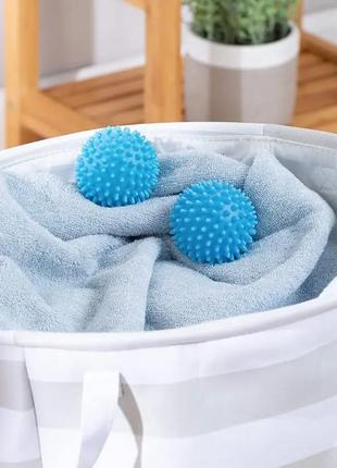 Кулі для прання в пральну машину dryer balls пральні силіконові кульки для білизни 2 шт3 фото