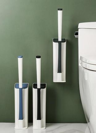 Універсальна щітка для збирання ванної зі змінними насадками mts clip type removable toilet brush2 фото