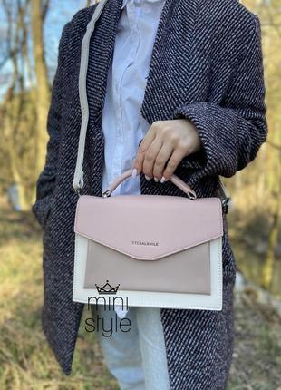 Сумка на длинной ручке cross-body сумочка трендовая и стильная кроссбоди4 фото