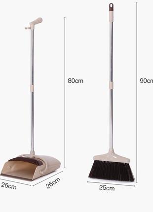 Складаний стійкий совок з мітлою для прибирання windproof dustpan broom9 фото