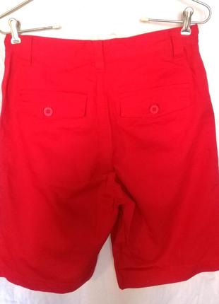 Красные джинсовые шорты2 фото
