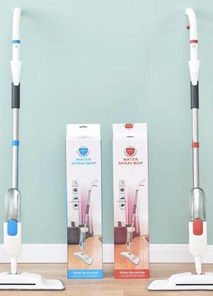 Швабра для мытья полов aurora water spraymop с распылителем красная