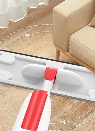 Швабра для мытья полов aurora water spraymop с распылителем красная