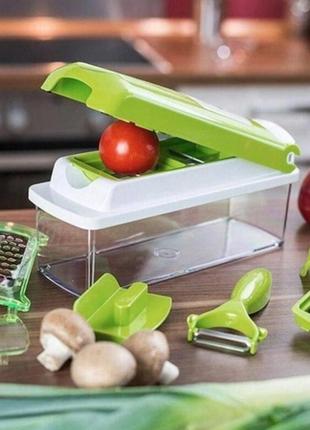 Багатофункціональна овочерізка nicer dicer мультислайсер для овочів та фруктів4 фото