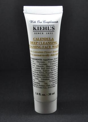 Очисна гель-піна kiehl's calendula deep cleansing foaming face wash kiehls 30 мл2 фото