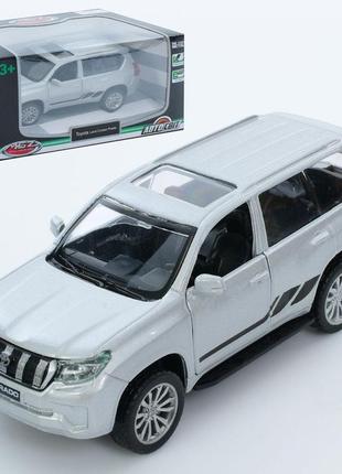 Джип металлический с резиновыми колесами as-3062 автосвіт,toyota prado