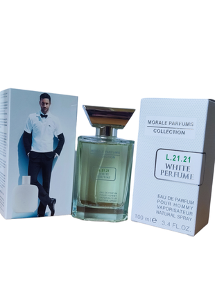 Парфюмированная вода для мужчин white parfume lacoste eau de l.12.12 100 ml