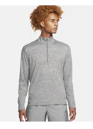 Спортивный лонгслив, реглан nike running mens racer 1/2 zip long sleeve grey s211 фото