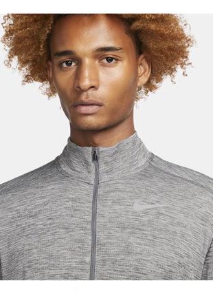 Спортивный лонгслив, реглан nike running mens racer 1/2 zip long sleeve grey s213 фото