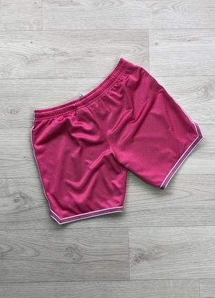 Винтажные спортивные шорты nike w vintage mesh dri-fit drawstring training shorts pink4 фото