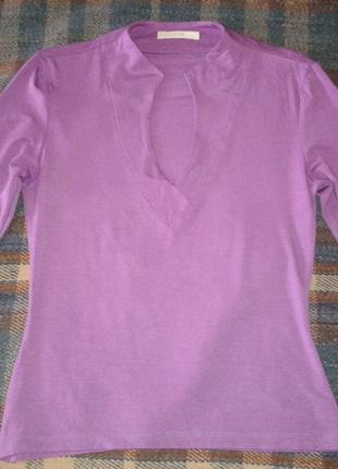 Блуза реглан marks & spencer з фігурним вирізом, трикотаж