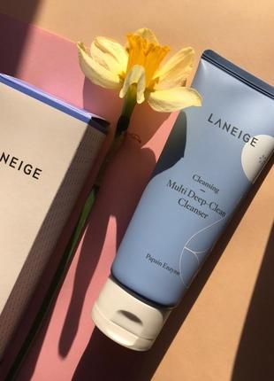 Глубокоочищающий крем для умывания laneige multi deep-cleen cleanser1 фото