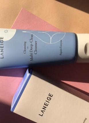 Глубокоочищающий крем для умывания laneige multi deep-cleen cleanser2 фото