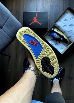 Nike air jordan 4 retro off noir5 фото