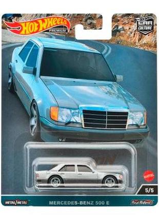 Коллекционная модель машинки mercedes-benz 500 e серии "car culture" hot wheels (fpy86/hkc55)