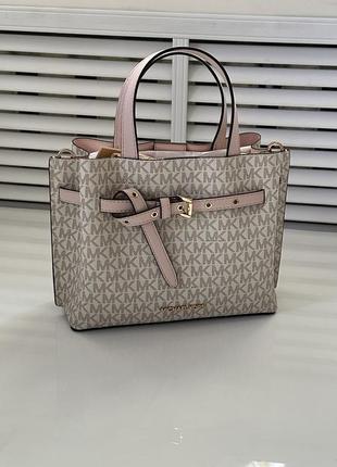 Молочна сумка emilia small vanilla pink michael kors