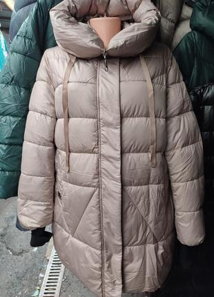 Куртка зимняя удлиненная женская. размеры с 50 по 58