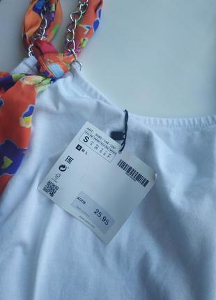 Майка-блуза топ с лентами и цепями3 фото