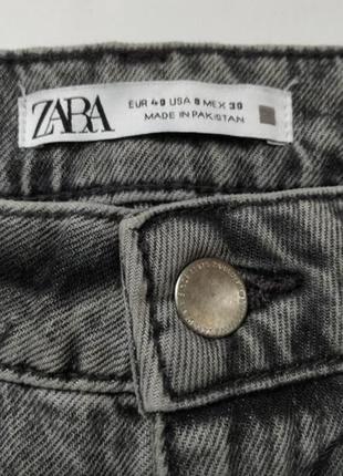 Джинсы мом zara с высокой посадкой.8 фото