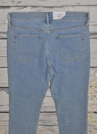 33/32 - 36/32 h&m нові фірмові чоловічі підліткові джинси завужені сині блакитні скіні оригінал8 фото