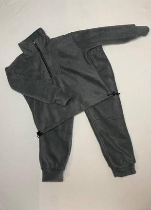 Теплий флісовий костюм унісекс кофта і штани1 фото