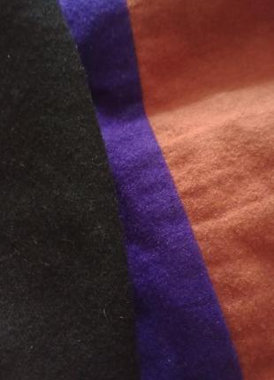 Юбка трапеция видного силуэта из смесовой шерсти wool шерстяная шерсть теплая три цвета9 фото