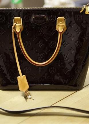 Louis vuitton amarante monogram vernis montebello mm bag