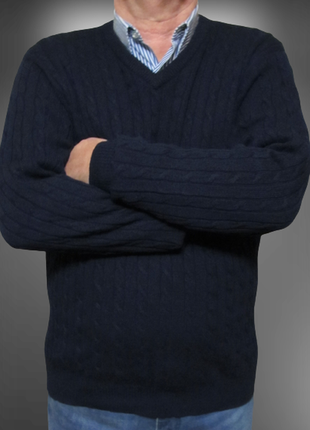 Мужской свитер джемпер пуловер 100% шерсть р.48/504 фото