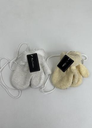 Новые теплые детские рукавички