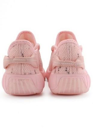 Розовые пудра кроссовки из текстиля сетка летние дышащие модные кроссы4 фото